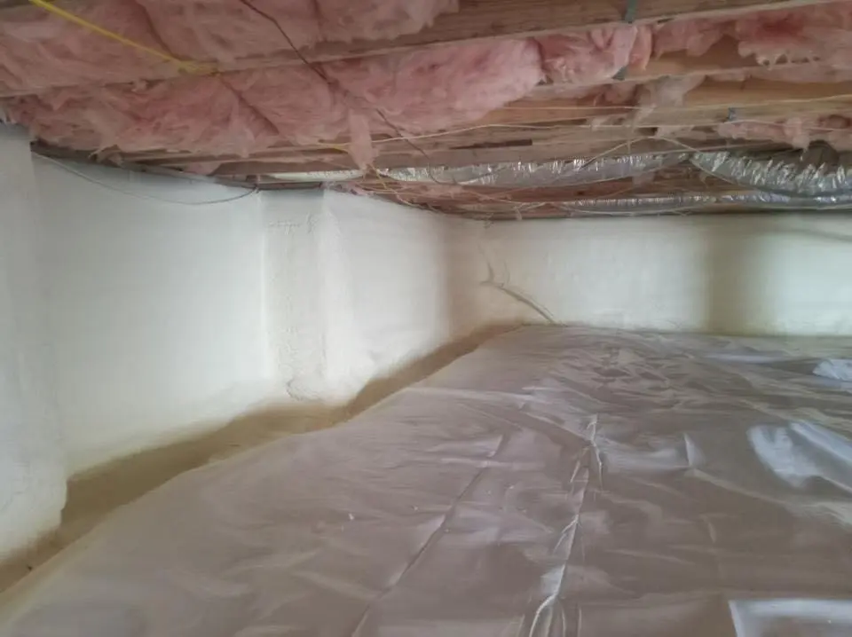 Crawl space encapsulation with closed-cell spray foam for Roof Maintenance in Russellville